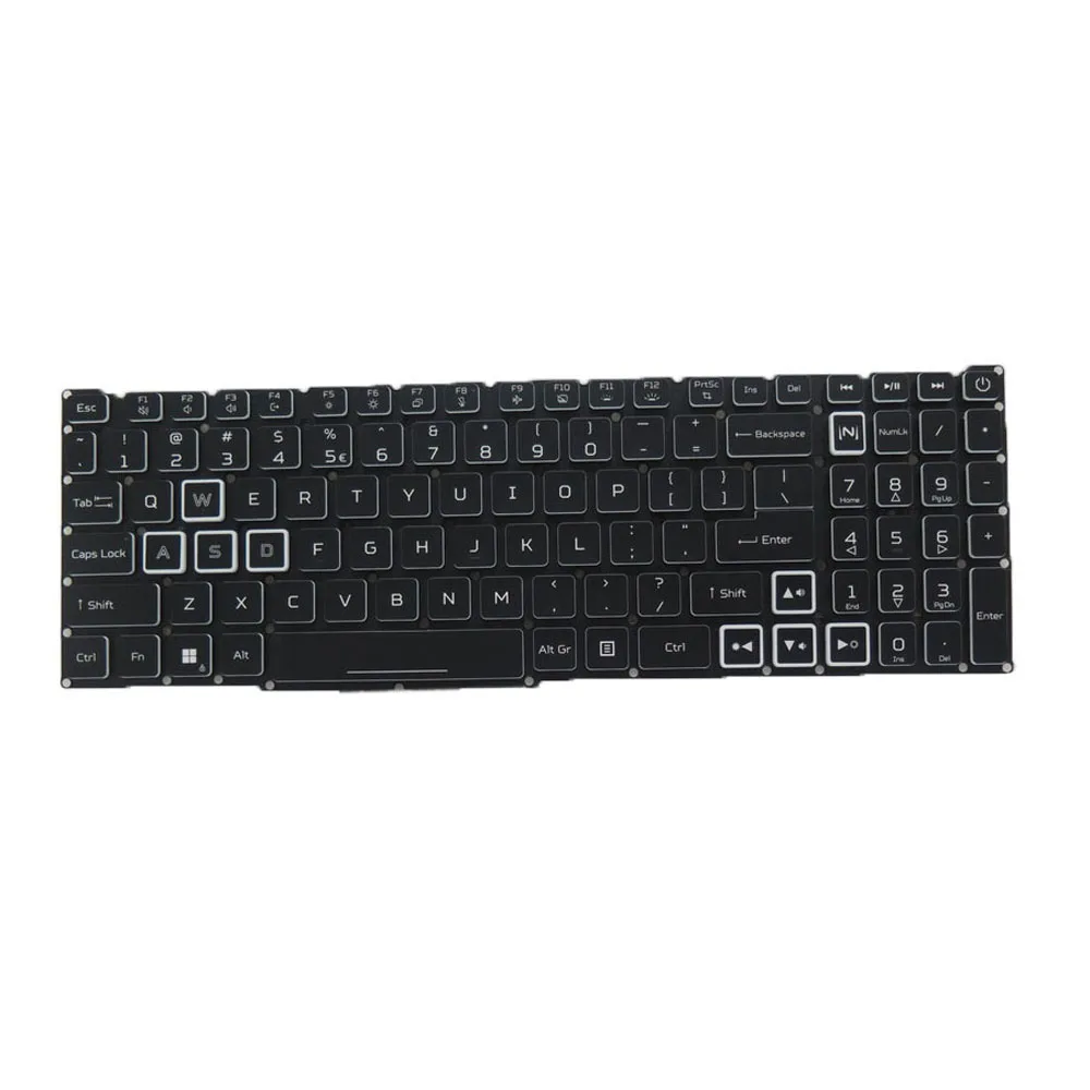 4-zone RGB Backlight Laptop Keyboard For ACER PH315-54 NSK-RAQABC English US Blue WASD/Direction Key New