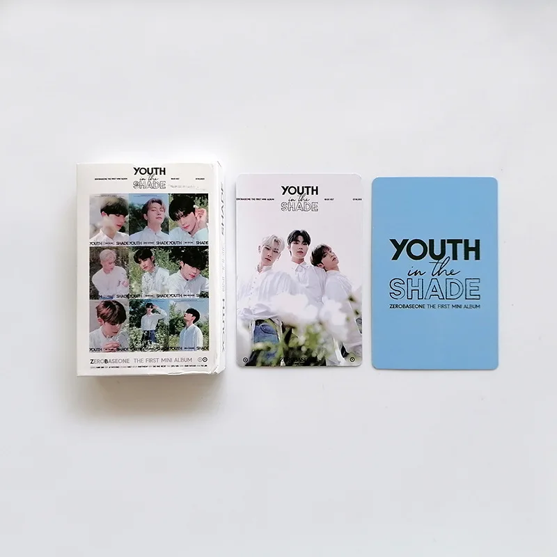 54Pcs/Set ZB1 YOUTH IN THE SHADE Album Photocards KPOP ZEROBASEONE Postcard Ricky Gyuvin Yujin Boxed LOMO Cards Fans Gifts