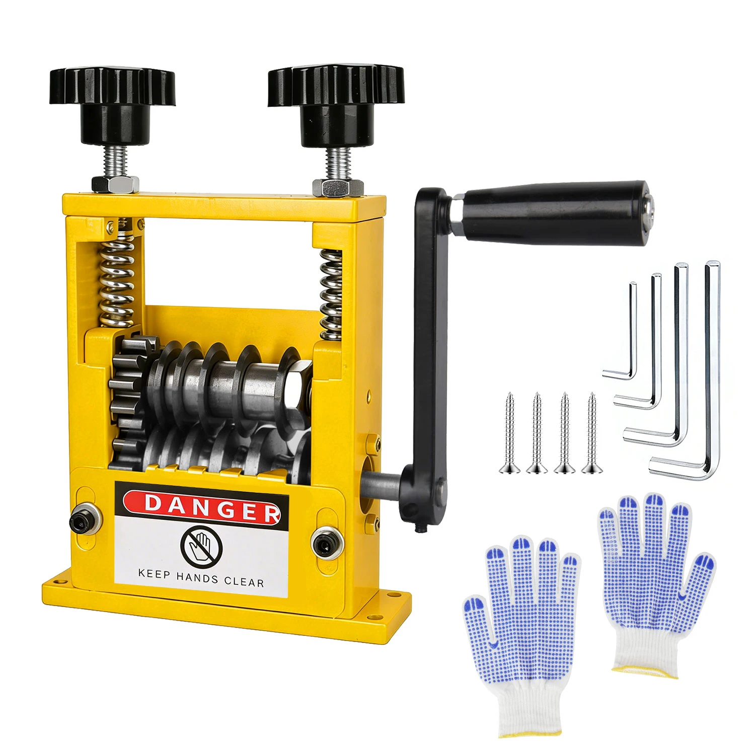 Draagbare draadstripper, handmatig, met dubbele aandrijving, voor het strippen van kabels van 3-17 mm, met handbediening, 6 gaten, 5 messen.