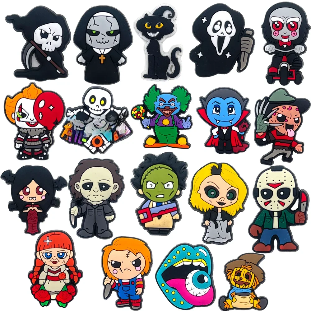 Breloques de chaussures d'Halloween pour pendentif bouton chaussures accessoires décoration de chaussures