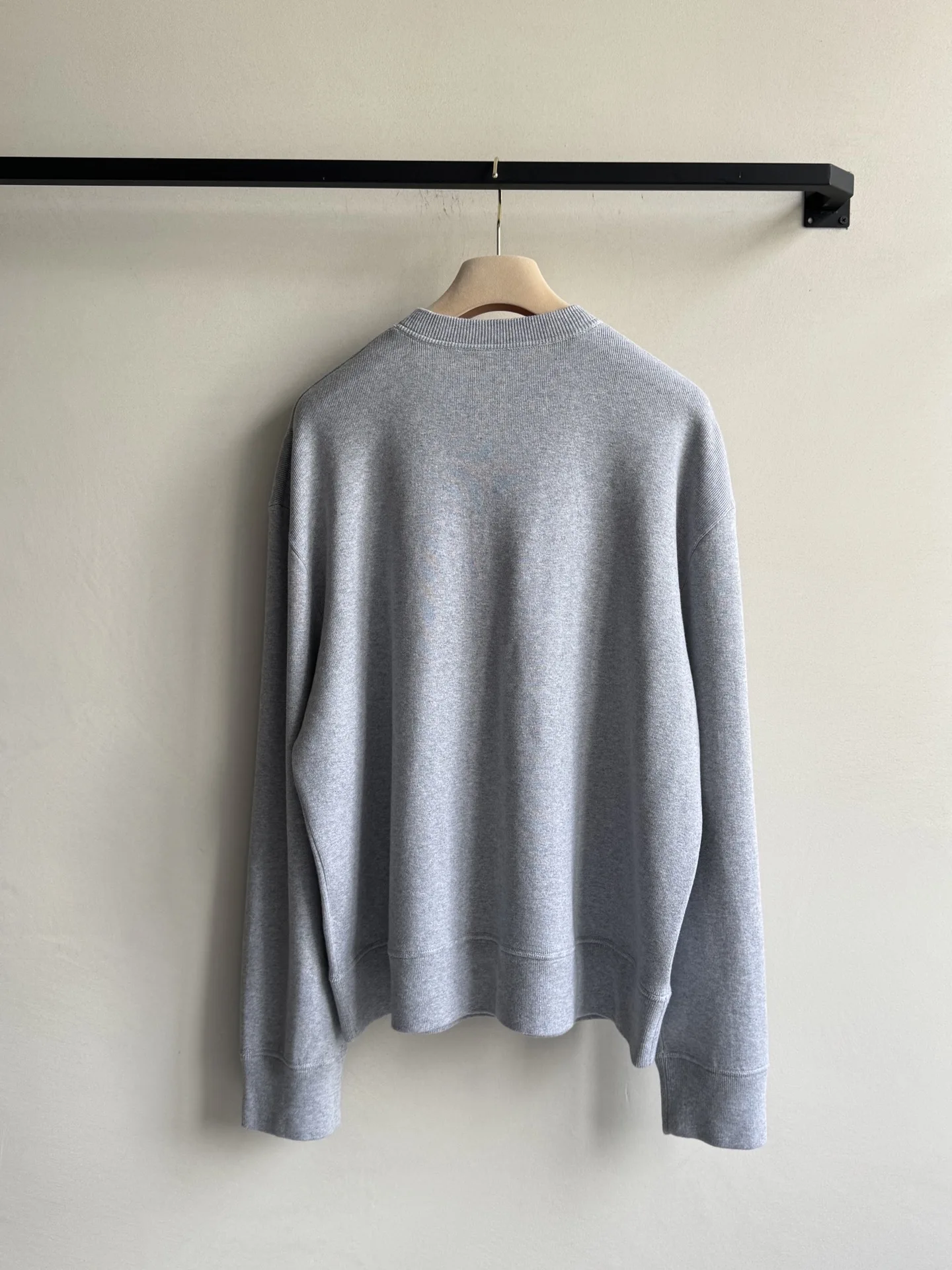 

2025 Early Autumn New Collection Shoulder Sleeves Round Neck Long Sleeve Hoodie Threaded Cotton WYY-293