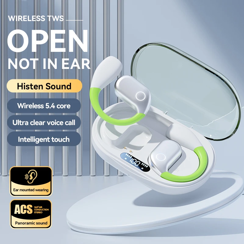 

Bluetooth Wireless Earphones Noise Reduction Earbuds with Mic HiFi Stereo Sound Earbud Touch Control Waterproof Sport Headphone