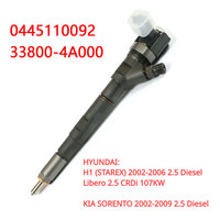 0445110092 33800-4A000 New Diesel Fuel Injector For HYUNDAI H1 STAREX / KIA SORENTO 2.5 CRDi 2002-