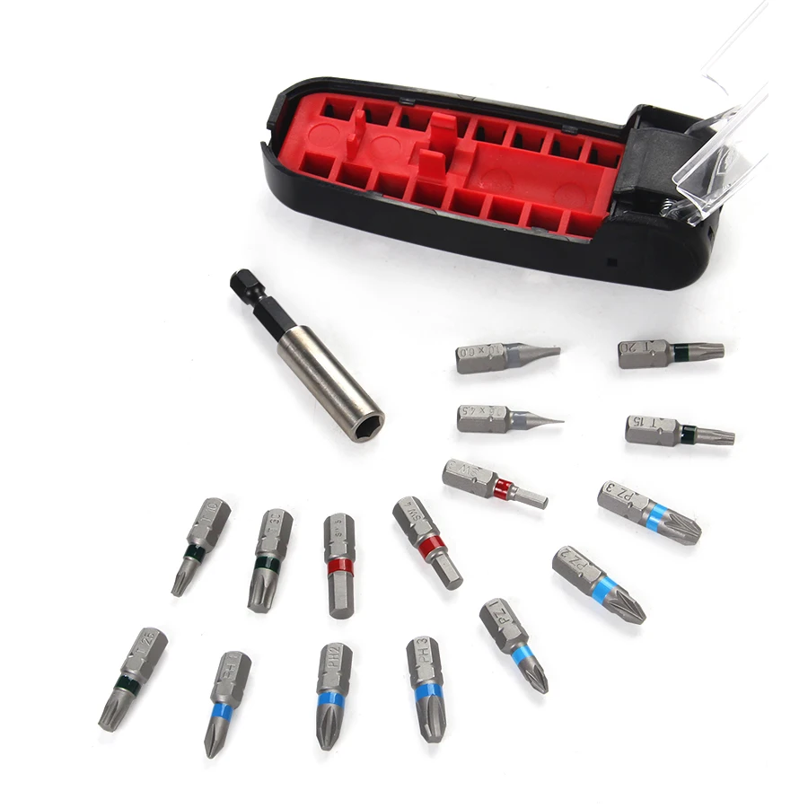 

Wiha 17 PCS Magnetic Screwdriver Bits Kit Crocodile Mouth Magnetic Handle Turn Screwdriver Set Repair Tools 35565