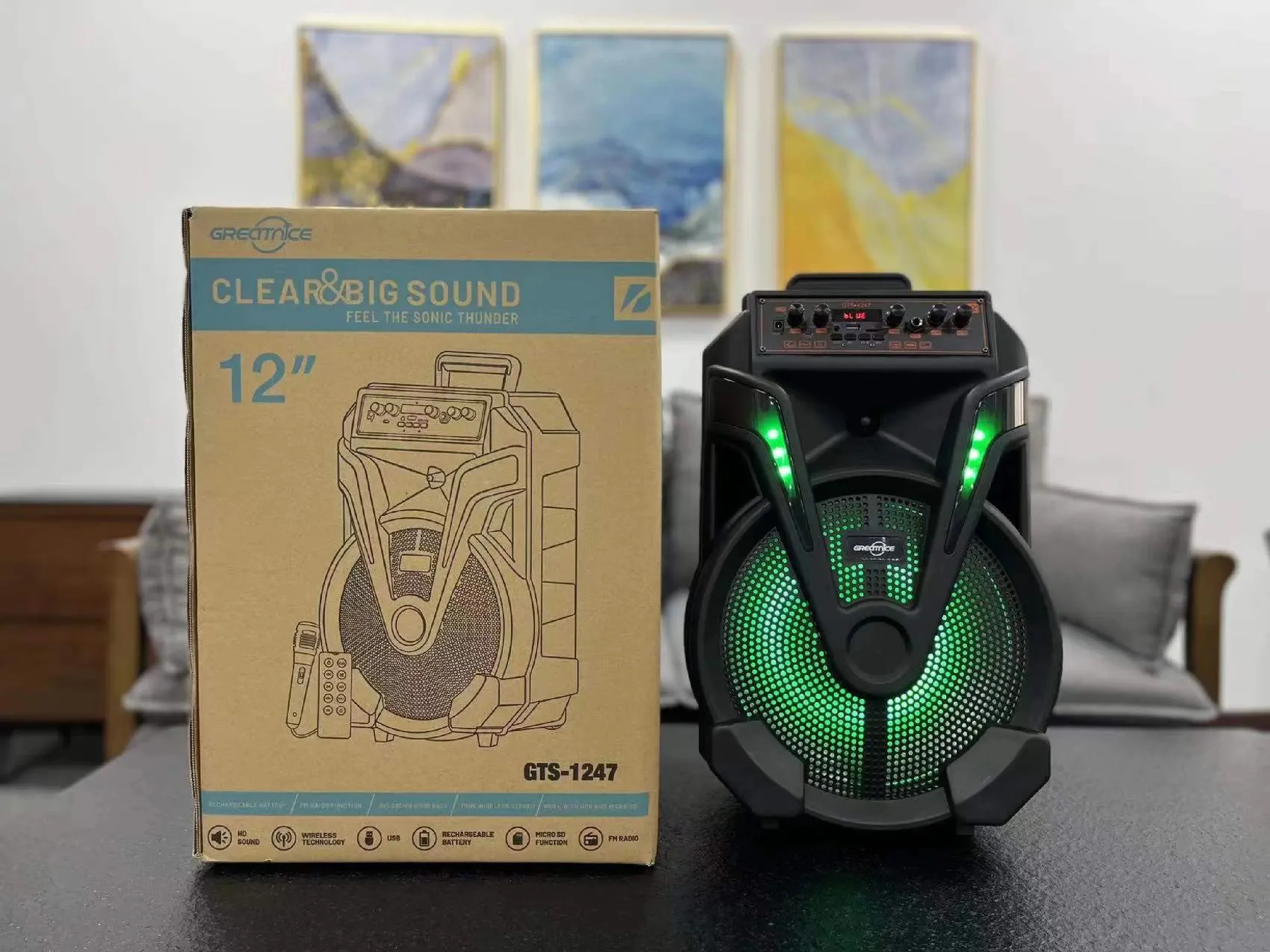 مراجعات ونصائح حول مكبر الصوت اللاسلكي GTS-1247 1247