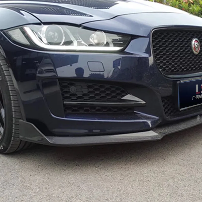 Carbon fiber front bumper for Jaguar XE XES 2015-2019 front splitter modification accessories body kit