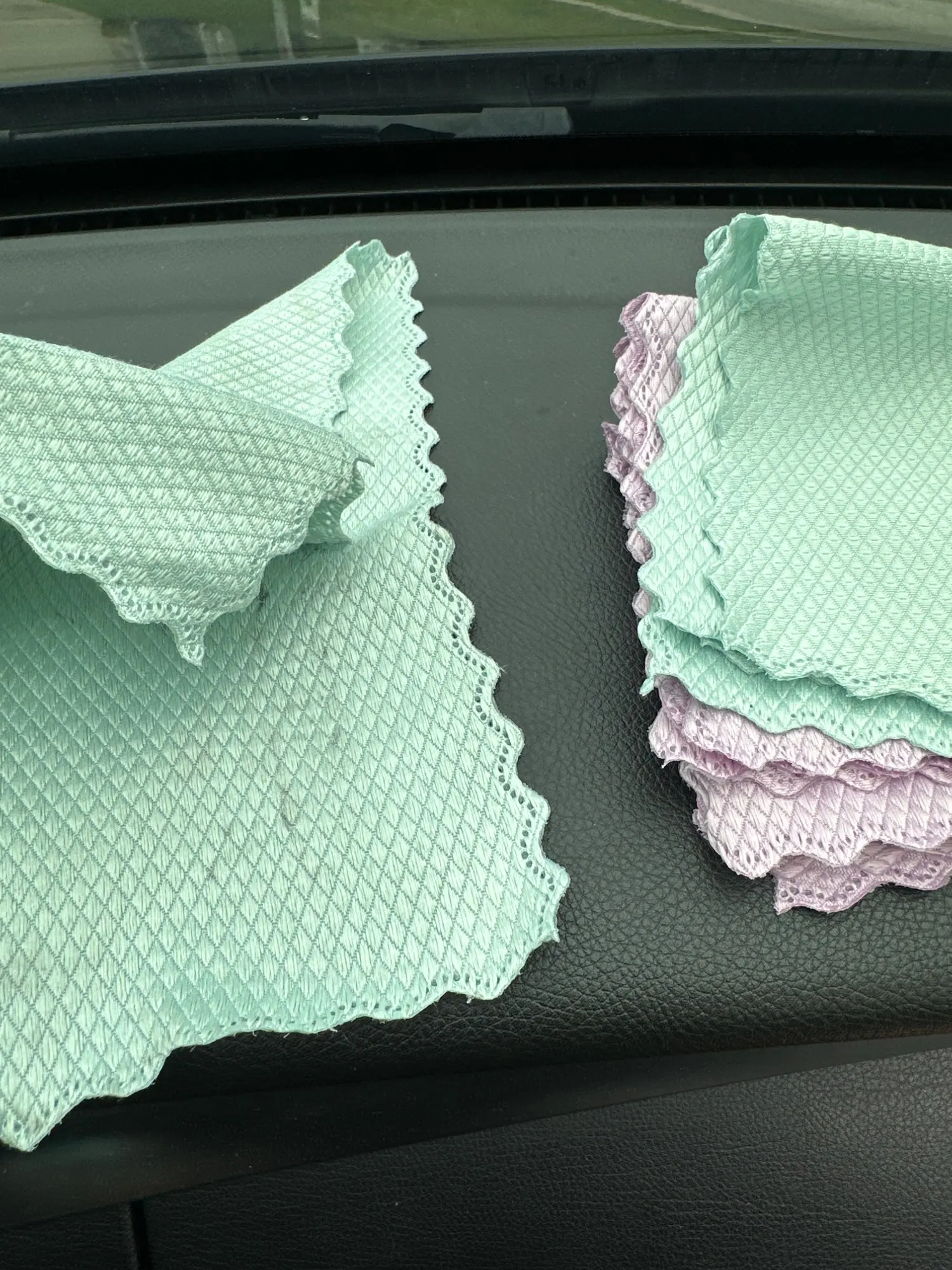 5PCS Microfiber Washing Dish Cloth Cleaning Towel Super Absorbable Window Glass Cleaning Cloth Kitchen Anti-grease Wiping Rags photo review