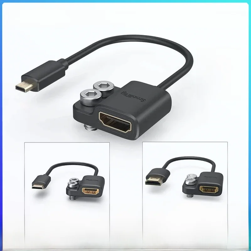 SmallRig Cabo adaptador ultra fino, A para A, C para A, A, D para A, BMPCC, 4K, 6K, Sony A7SIII,