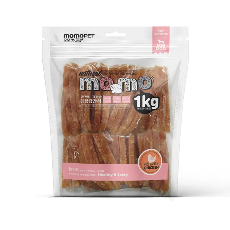 MOMO large capacity jerkset 1kg chicken slice, Puppy snack, dog Sami, dog snack