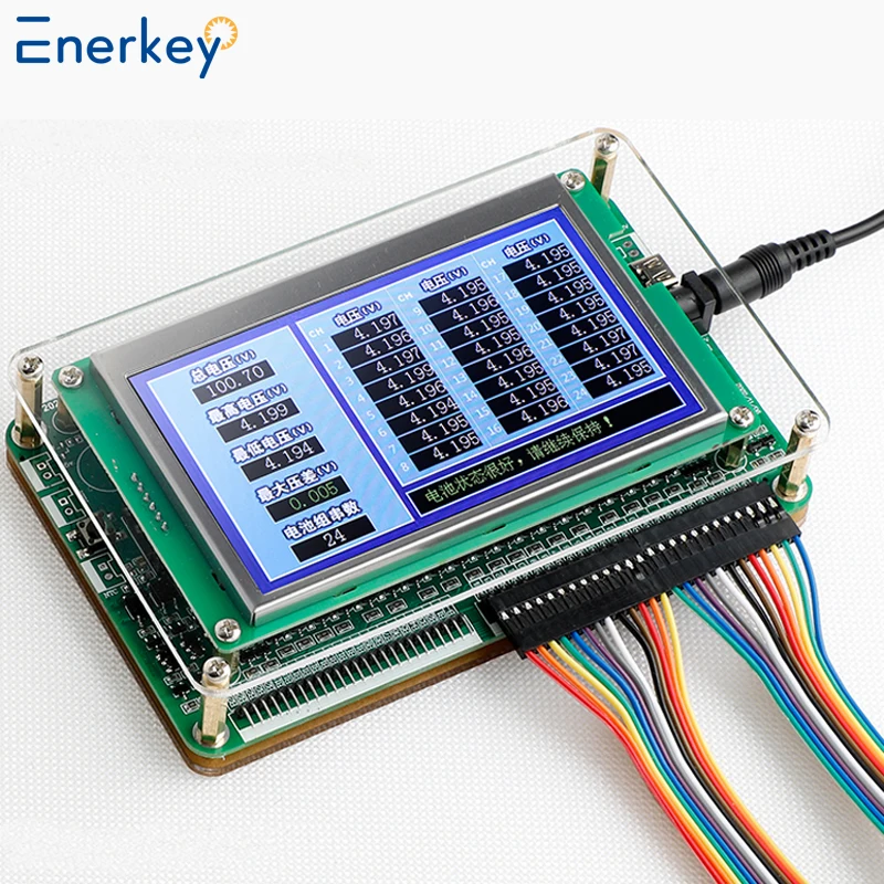 Imagem -02 - Enerkey Bateria Tensão Tester Lithium Ion Single Cell Medição Identificar String Número Lto Volt Medidor Display 1s24s Lifepo4