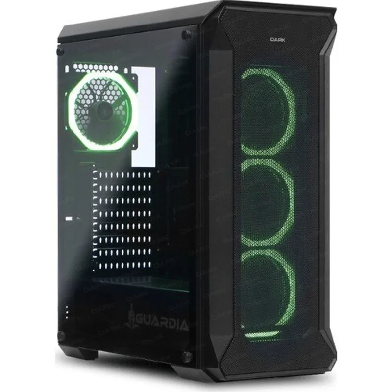 Dark Guardian 4x12cm RGB Led Fan Glass Side Panels USB 3.0 Computer case (DKCHGUARDIAN)