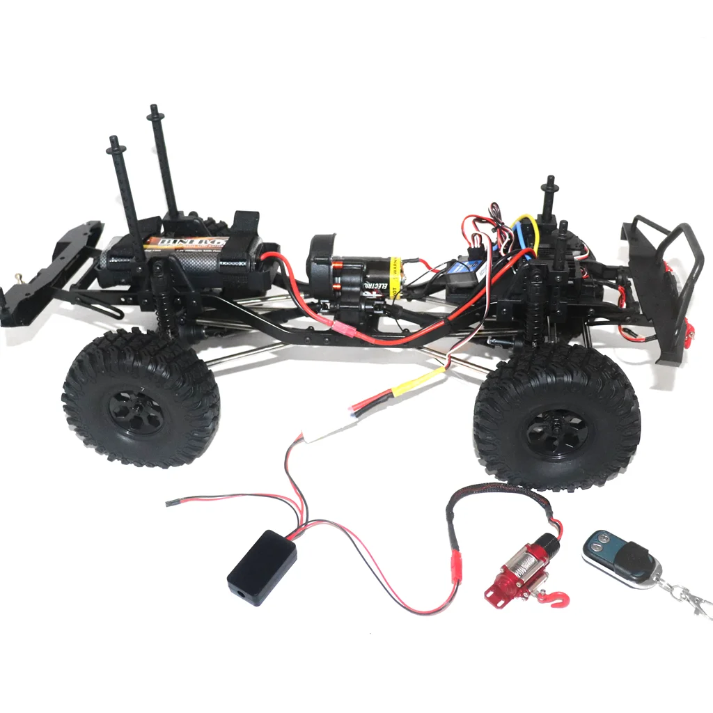 RC-Modellfahrzeug im Maßstab 1:10, Raupenautos, Zubehör, kabelgebunden, automatische simulierte Metallwinde für 1/10 TRX4 TRX6 SCX10 Axial Redcat