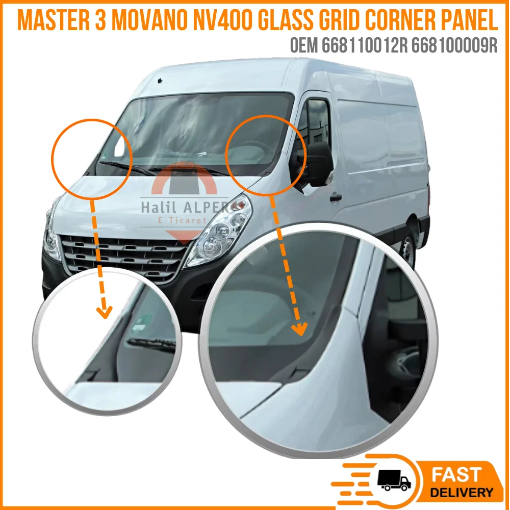 

For Glass Grille Corner Mount Fairing Panel New Left and Right Master 3 Movano NV400 Oem 668110012R 668100009R fast shipping