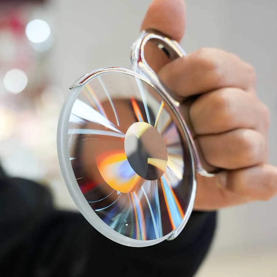 90mm Handheld Swirl Halo Effect Filter, Photography Foreground Bokeh Props, SLR Mirrorless Cinema Lens Accessory Filter