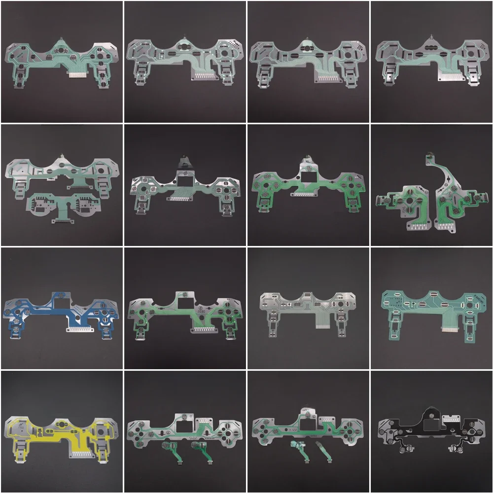 Circuit imprimé ruban de boutons pour PS5, PS2, PS3, PS4 Pro Slim JDM 030 040, Film conducteur pour contrôleur, câble flexible pour clavier