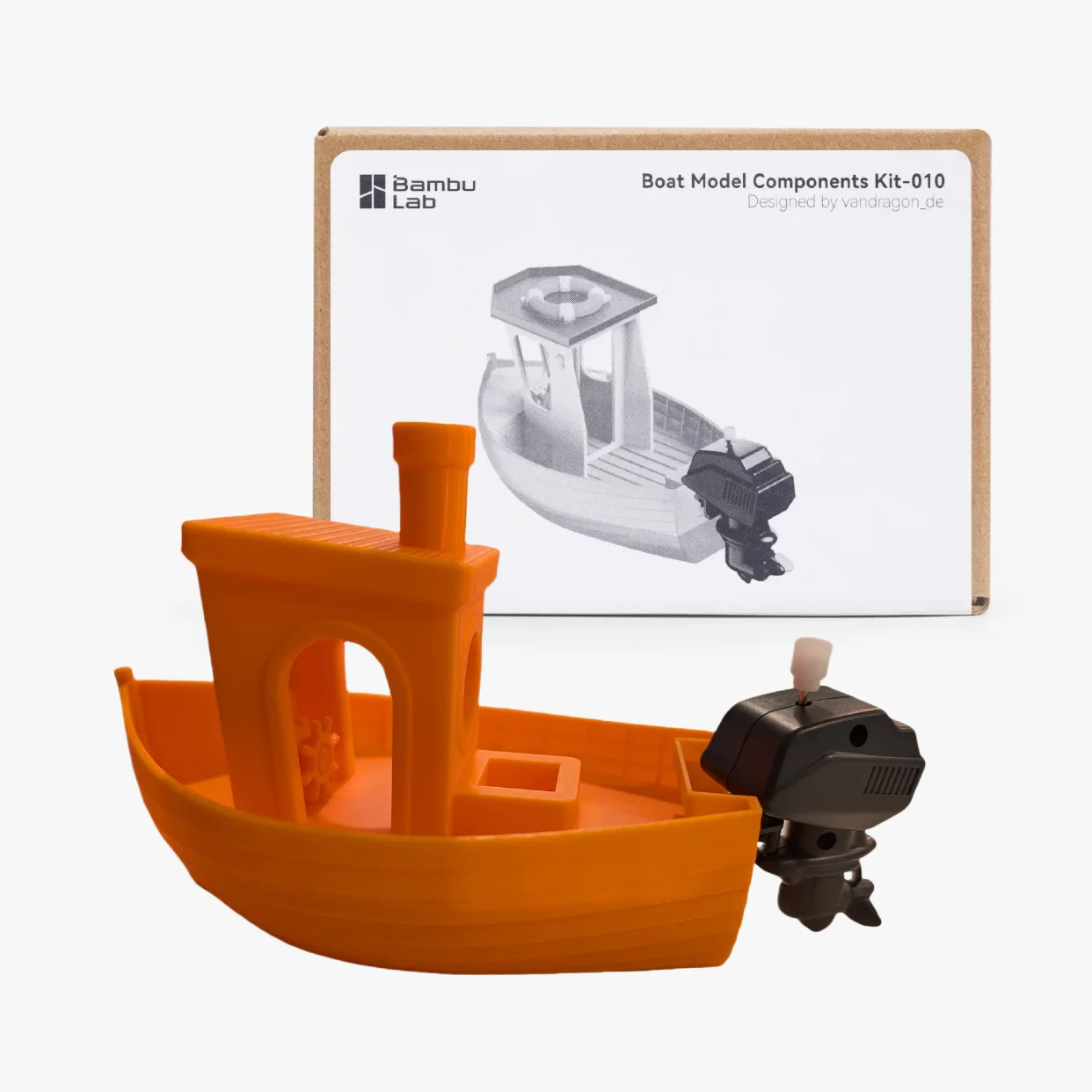 

For Bambu Lab Boat Model Components Kit 010 For Bambulab Maker World Creator Program Benchy 3D Printed Thunder Boat For Bambu