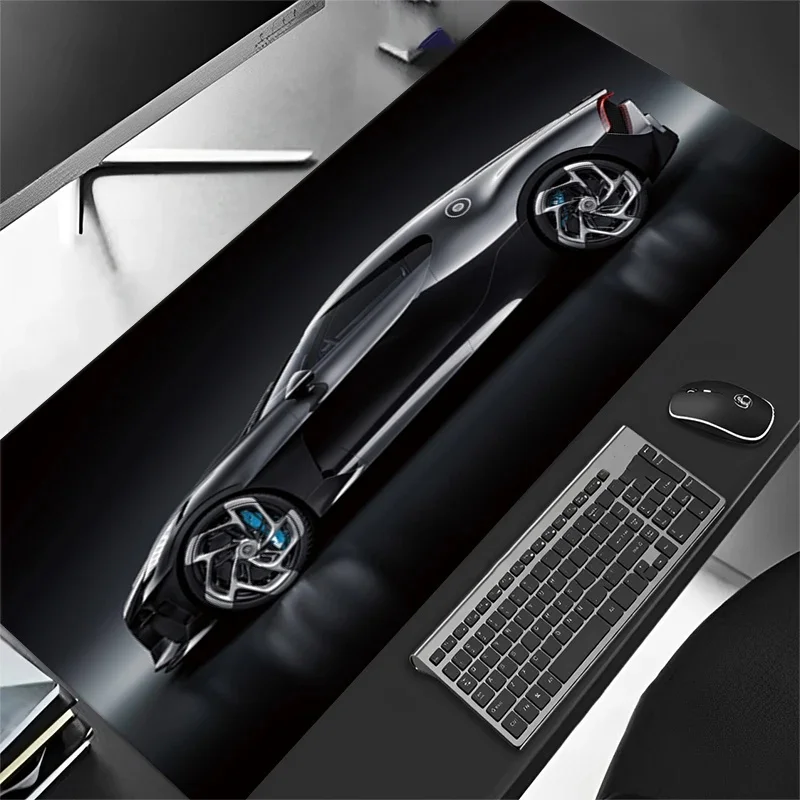 Tapis de souris de voiture noir Ssports tapis de souris XXL 70x40 cm 600x300 nouveaux tapis de souris tapis de bureau ordinateur portable anti-dérapant Gamer bureau tapis de souris souple