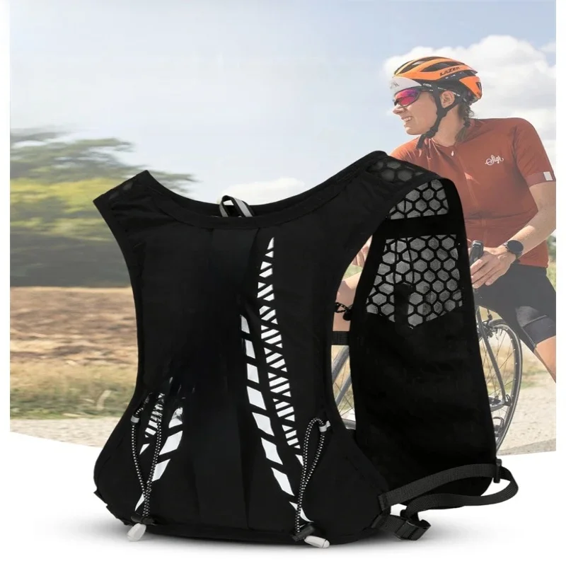 AliExpress Lightweight Night Reflective Sports Vest Backpack - Suitable for Hiking, Trail Running, Cycling, and