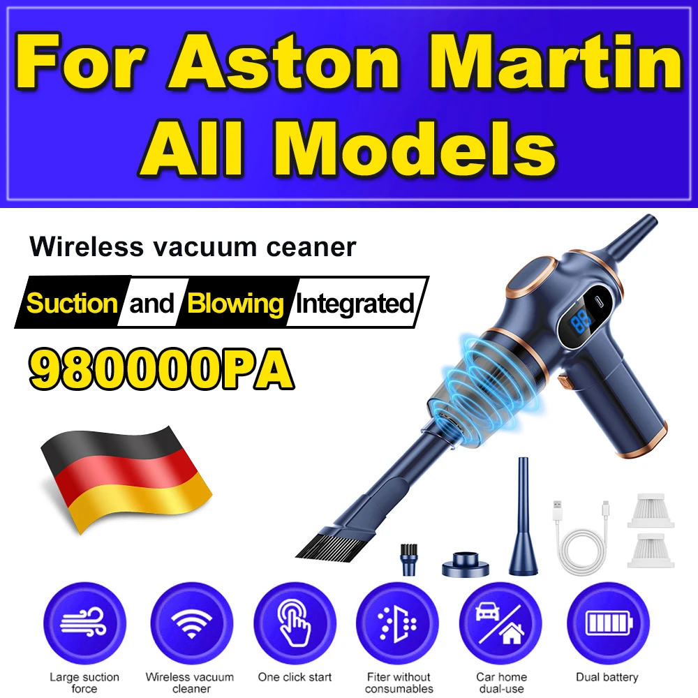 

Mini Car Vacuum Cleaner 980000PA Cordless Powerful Car Cleaner HandHeld Portable Vacuum Cleaning For Aston Martin All Models