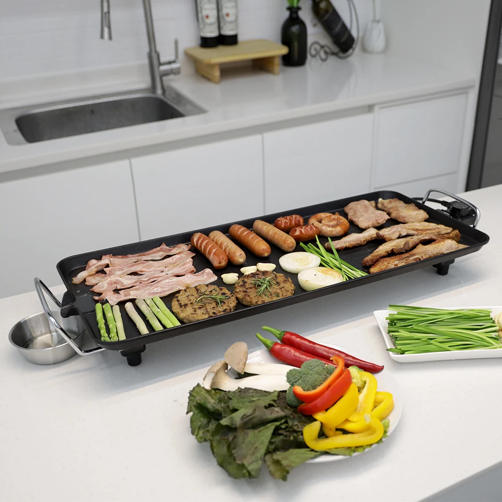 مجموعة كاملة من الشواية الكهربائية مع حقيبة مخصصة ، فن المطبخ ، بنفسجي