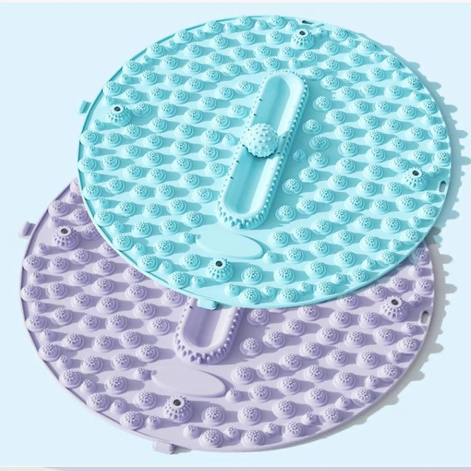 Round Workout Mat Fitness Yoga Accessories Multifunctional Foot Massage Mat 55cm Dia Round Creative Standing Pad for Office Home