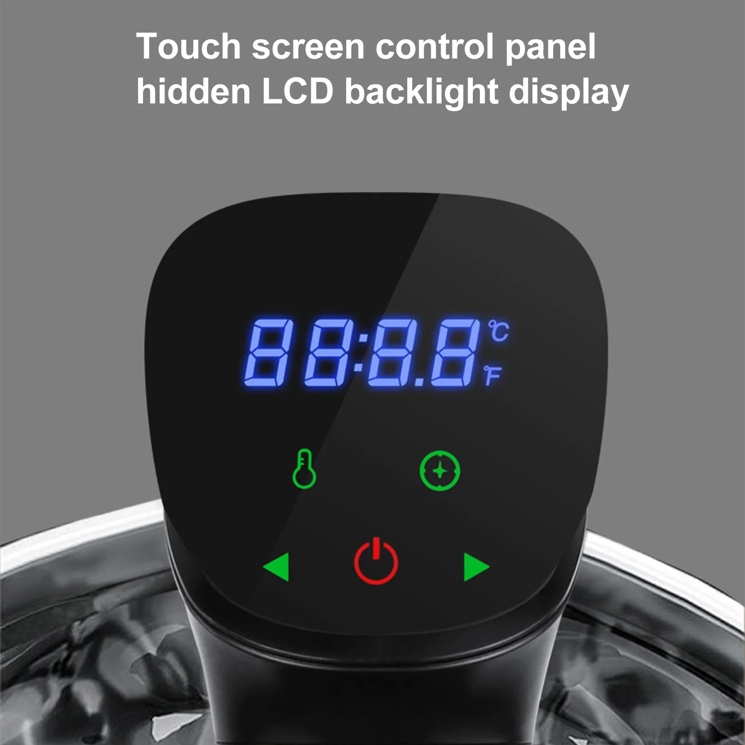 ماكينة طهي ذكية بدقة عالية لدرجات الحرارة ، جهاز دوران غمر ، جهاز طباخ Sous Vide ، شاشة رقمية تعمل باللمس بشاشة LCD ،