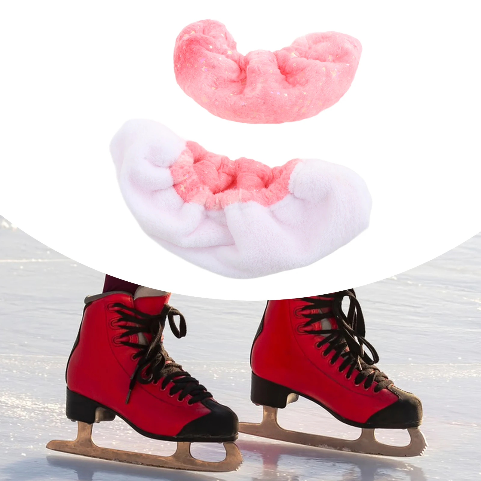 

Portable Ice Skate Blade Covers Protection Ice Skate Protector Protective for Hockey Skates Figure Skates Comfortable Equipment