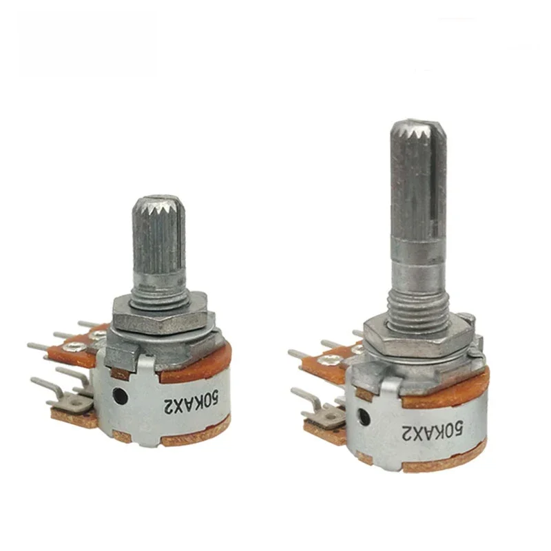 Japan ALPS Audio Amplifier Audio Volume Double Six-foot Carbon Film Potentiometer A B 100K 50K 20K 20KA 50KA 100KA — zdjęcie 2