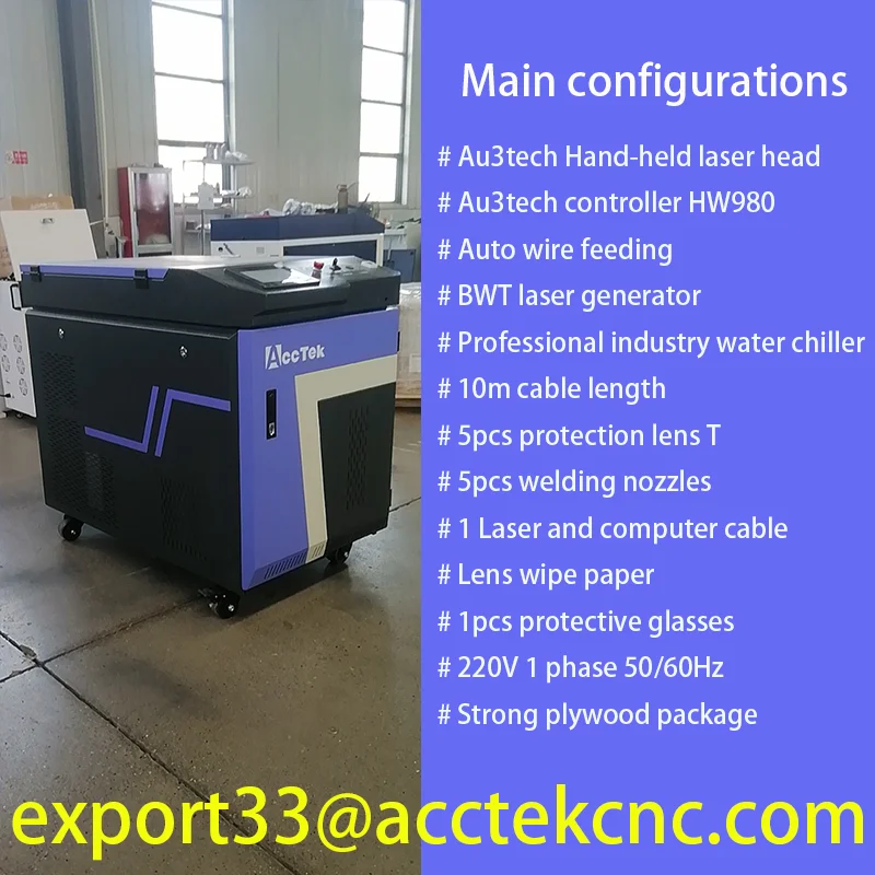 Handheld 1500W 2000W 3000W Fiber Laser Cleaning Machine Laser Rust Removal for Rust Paint Metal Cleaning