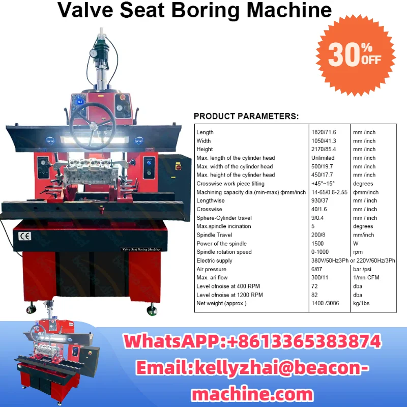 

Расточный станок для резки седла клапана GS-180B Расточный станок для седлов клапанов для растачивания цилиндров с воздушным плавающим рабочим столом