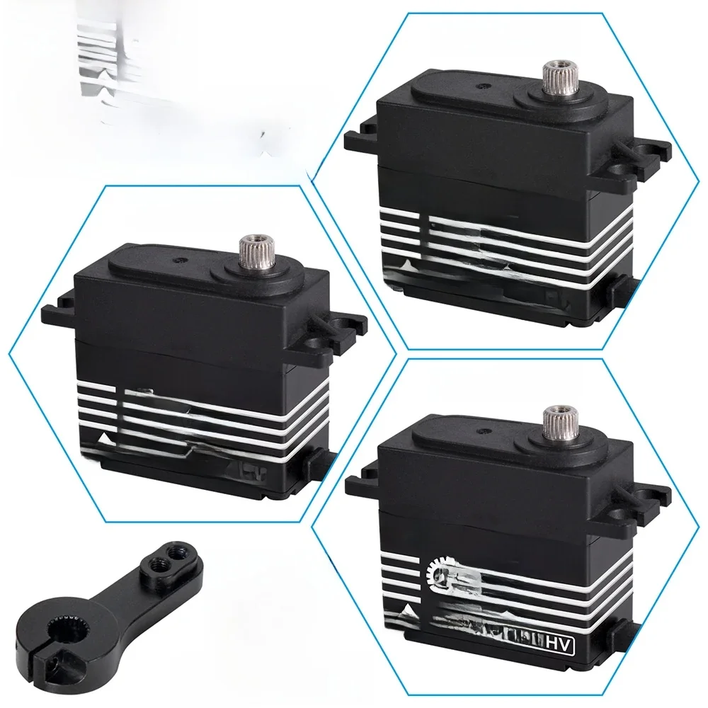 9Imod Borstelloze Servo Waterdichte Digitale Metalen Versnelling Servo Voor 1/8 1/10 Rc Rupsauto Boot - afbeelding 2