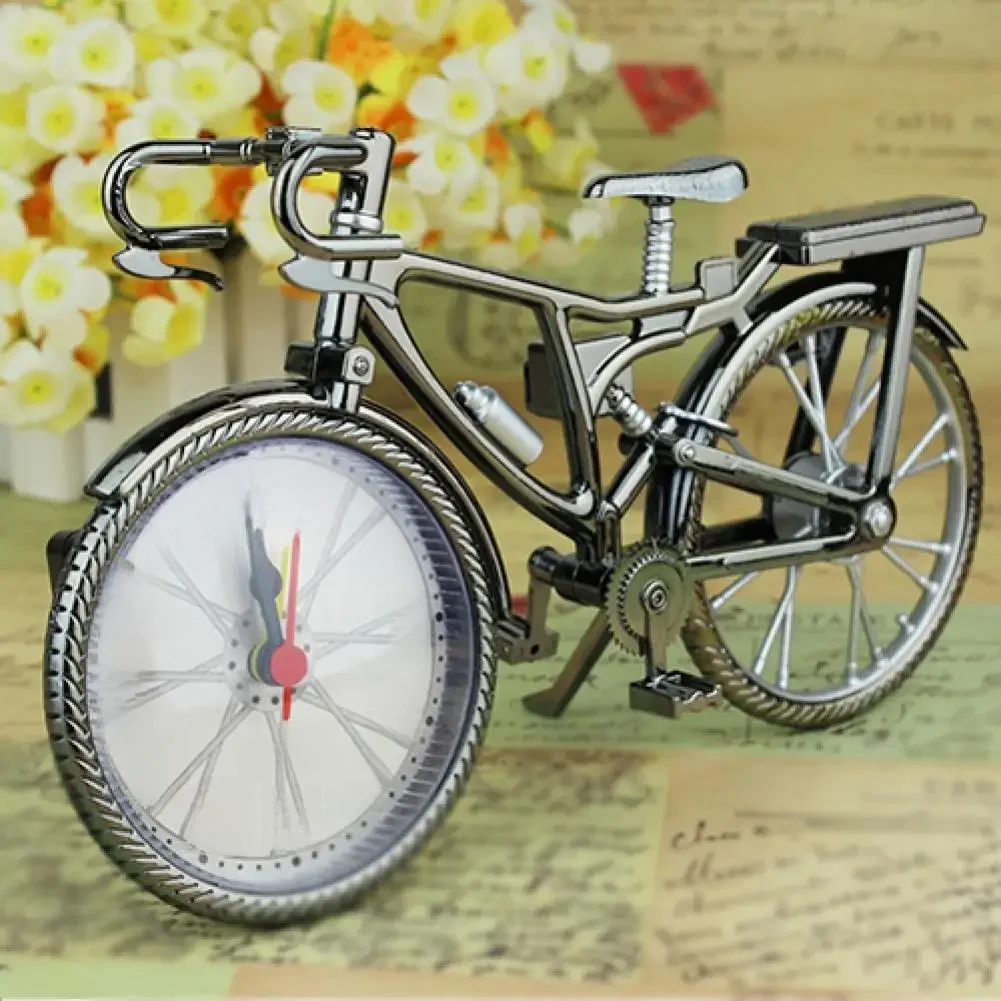 AliExpress Antique Style Vintage Arabic Numeral Retro Bicycle Pattern Creative Alarm Clock Home Bedroom