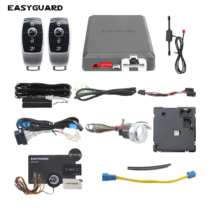 Image of EASYGUARD Plug & Play Autoalarm Passend für 13-15 Benz ML W166/13-15 GL X166/16-18 GLS X166/12-18 GLA X156 PKE Fernstarter