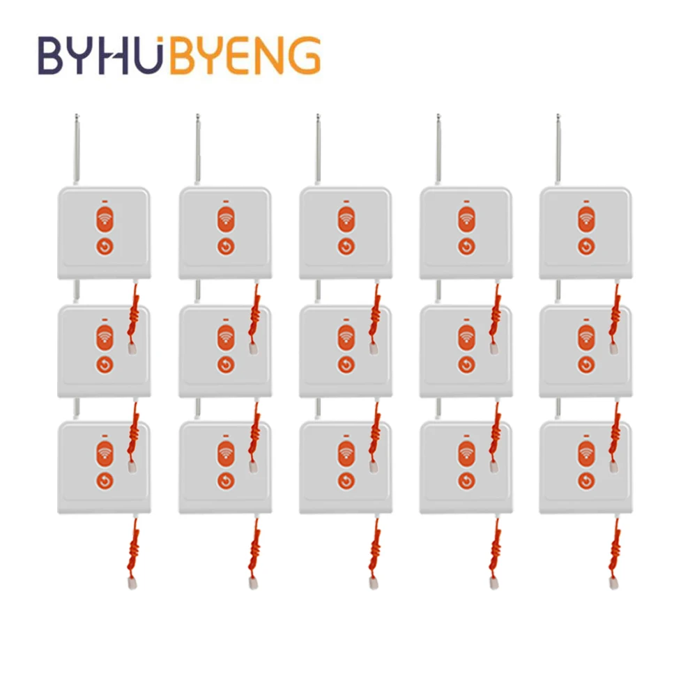 BYHUBYENG 15Pcs Wireless Calling Button with Drawcord for Nursing Room Hospital Hotel Restaurant