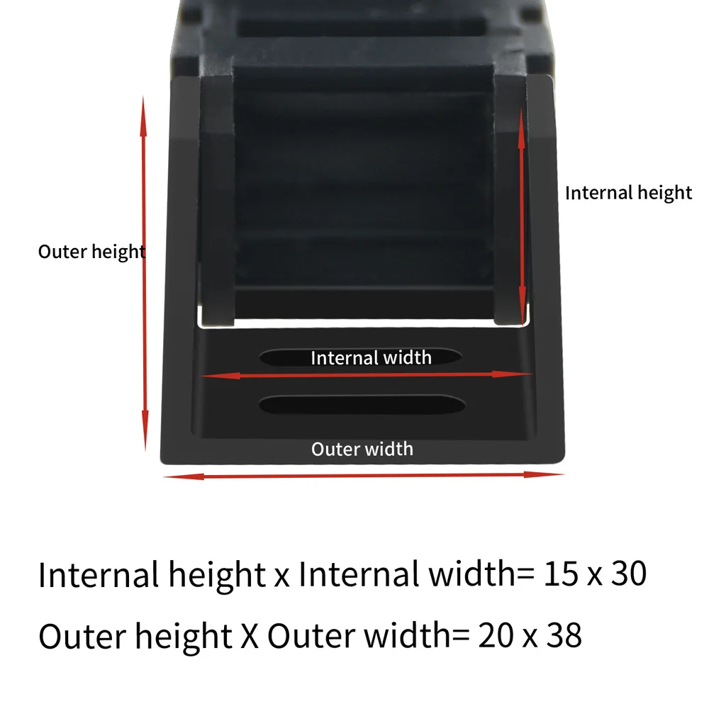 Open Cable Drag Chain 7x7 10x10 10x15 10x20 10x30 10x40 1M Wire Transmission Carrier With Connector For 3D Printer CNC Engraver