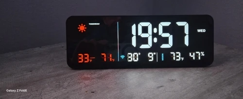 Customer photo for Dayview 10-inch Wi-Fi Weather Clock — Gearfinch