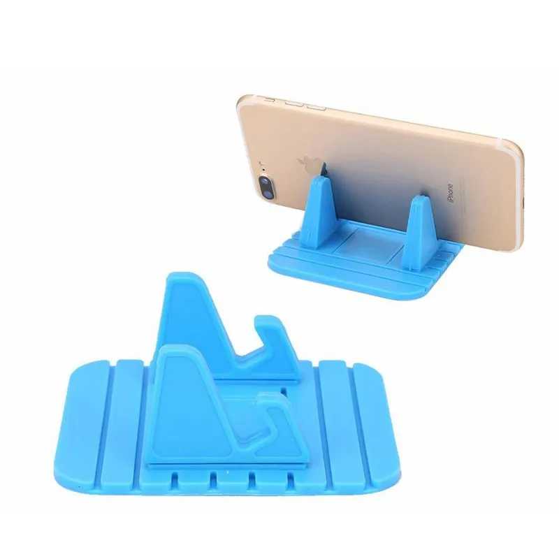 Silicone mobile phone car holder, mobile desk stand, silicone non-slip mat