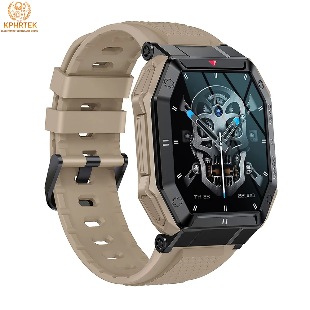

K55 Outdoor Sports Smartwatch with Bluetooth Calling, Heart Rate, Blood Pressure, Blood Oxygen Measurement, Stopwatch, Music, an