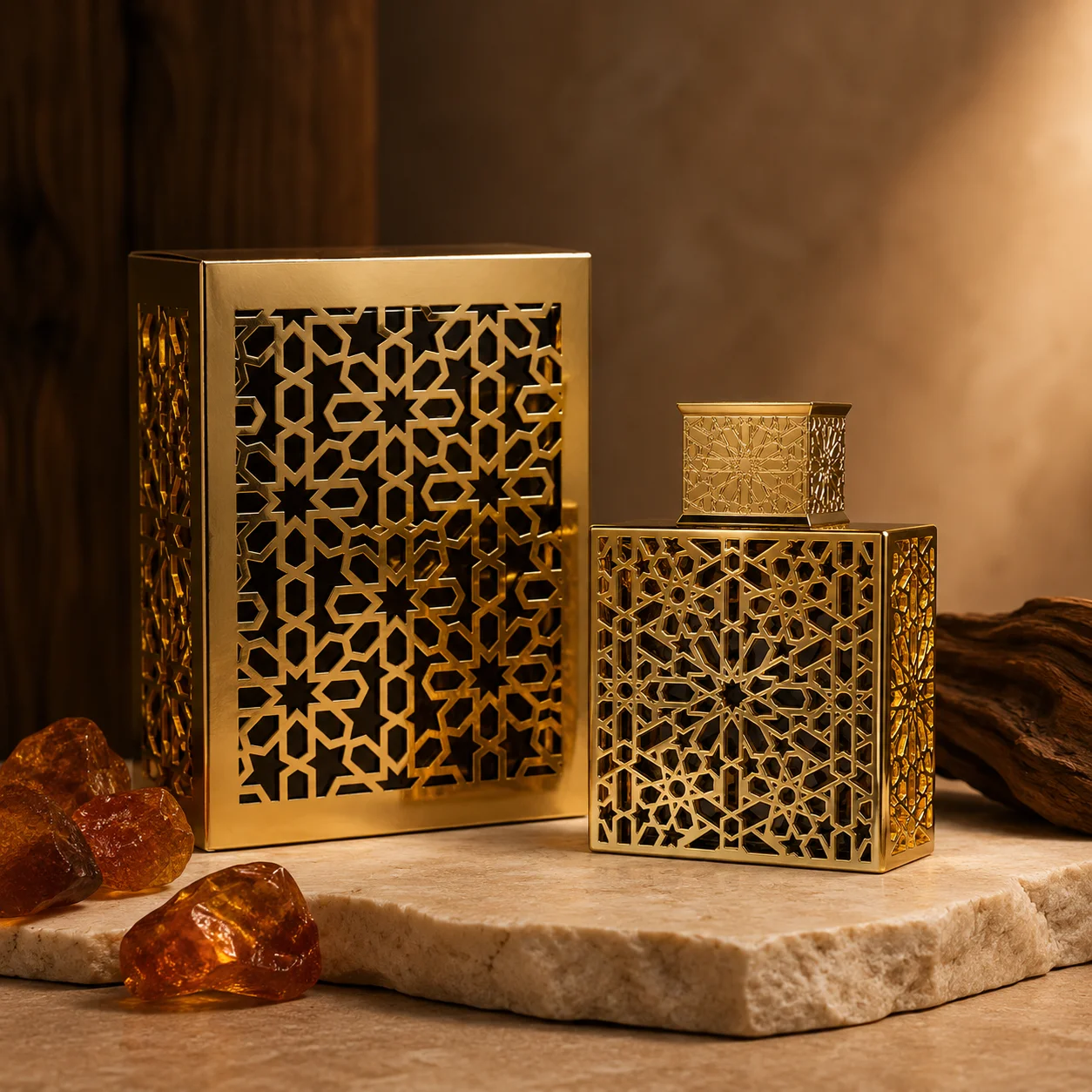 Luxury Gold Hollow Metal Rayhaan Elixir Mens Cologne Long Lasting Arabic Oriental Elixir Scent Men Perfume Gift Box For Men Holiday Birthday Present view 7