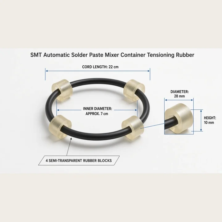 YGTITAN Solder Paste Mixer Accessories, Solder Paste Container Fixing Clamp, Tensioning Rubber Block, Belt Fastener