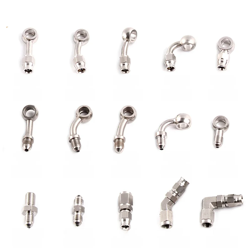 AliExpress VOLM AN3 Motorcycle Motor Bike Hydraulic Brake Oil Hose Line Banjo Fitting m10x1 stainless Steel 10mm  New