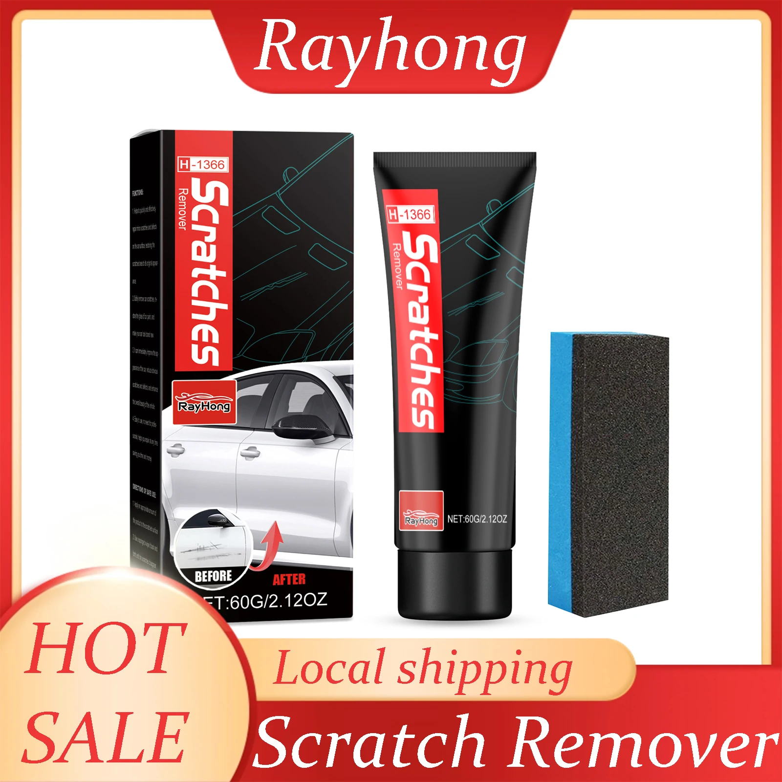 

Rayhong автомобильный воск для удаления царапин, краска для тела, царапины, ремонт антиокислительного вихревого удаления, полировка, средство для удаления царапин автомобиля, воск