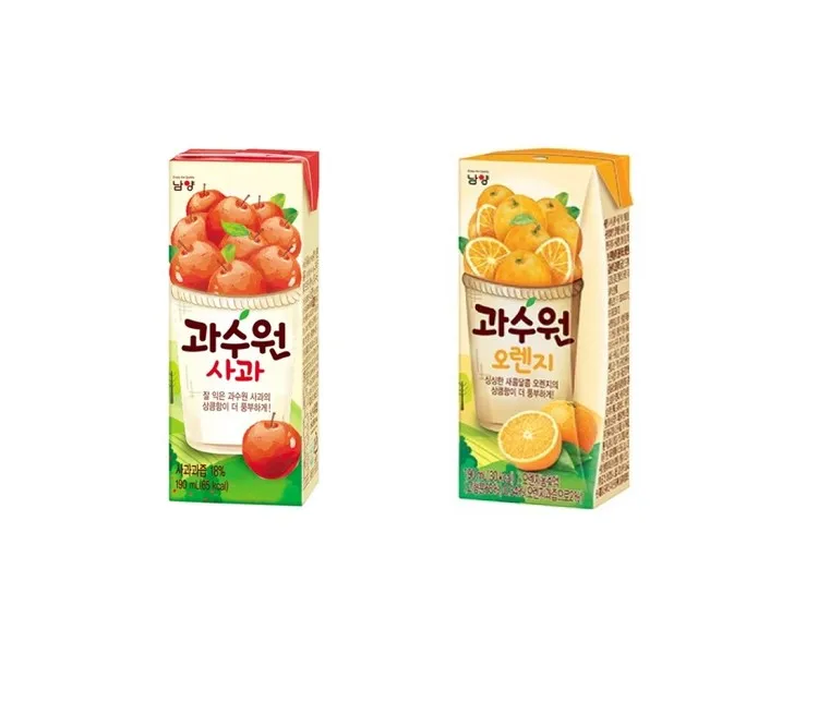 بستان تفاح 190 مل × 24 + برتقالي 190 مل × 24