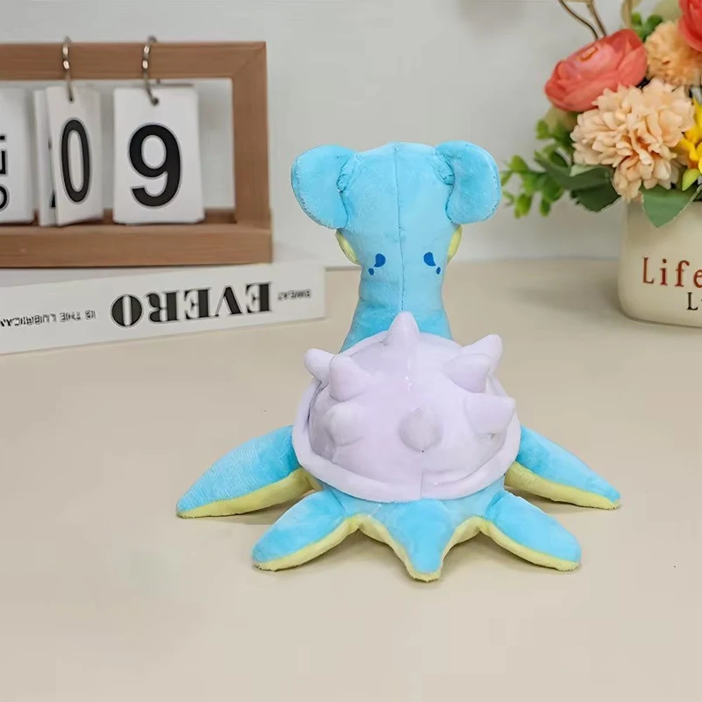 Kawaii Lapras محشوة اللعب الكرتون لطيف المياه Sprit أفخم الدمى رمي وسادة هدية عيد ميلاد للأطفال الأصدقاء الأولاد