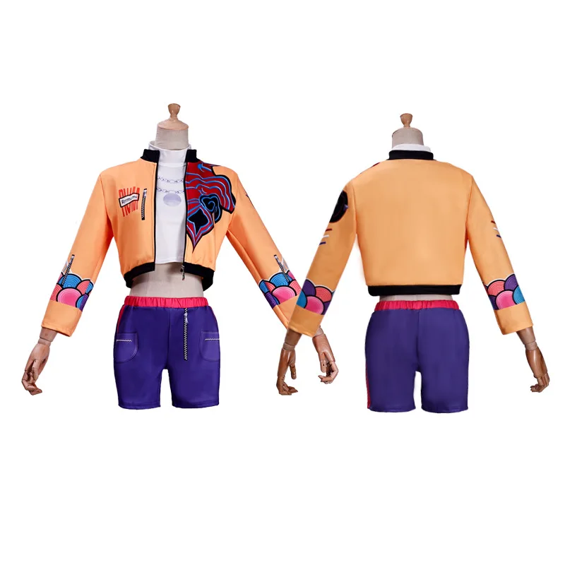 K-pop Demon Hunters คอสเพลย์เครื่องแต่งกายสำหรับสาวเคป๊อปรูมิ มิรา โซอี้ชุดเด็กภาพยนตร์ฮาโลวีนปาร์ตี้เสื้อผ้า