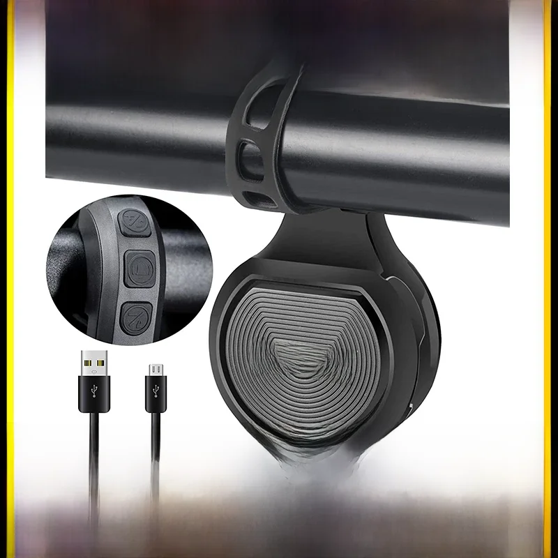 AliExpress Electric Bike Bell Bicycle Horn for Electric Scooter/Road/MTB Accessories Cycling Alarm Ring Bicycle Handlebar Speaker Doorbell