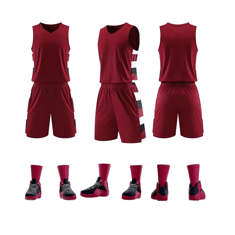 Basketball Jerseys Customize For Men Breathable Quick-dry Fabric Training Uniform Vest And Shorts New Season 23 24