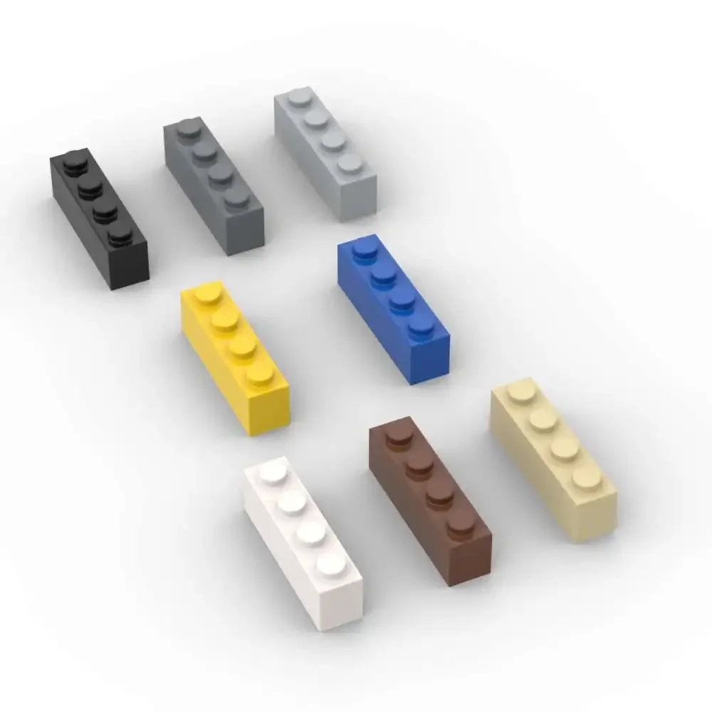 MOC – blocs de construction en briques 3010 3066 1x4, 10 pièces, plaque de haute technologie, assembler des particules éducatives, jouet, cadeaux d'anniversaire pour enfants