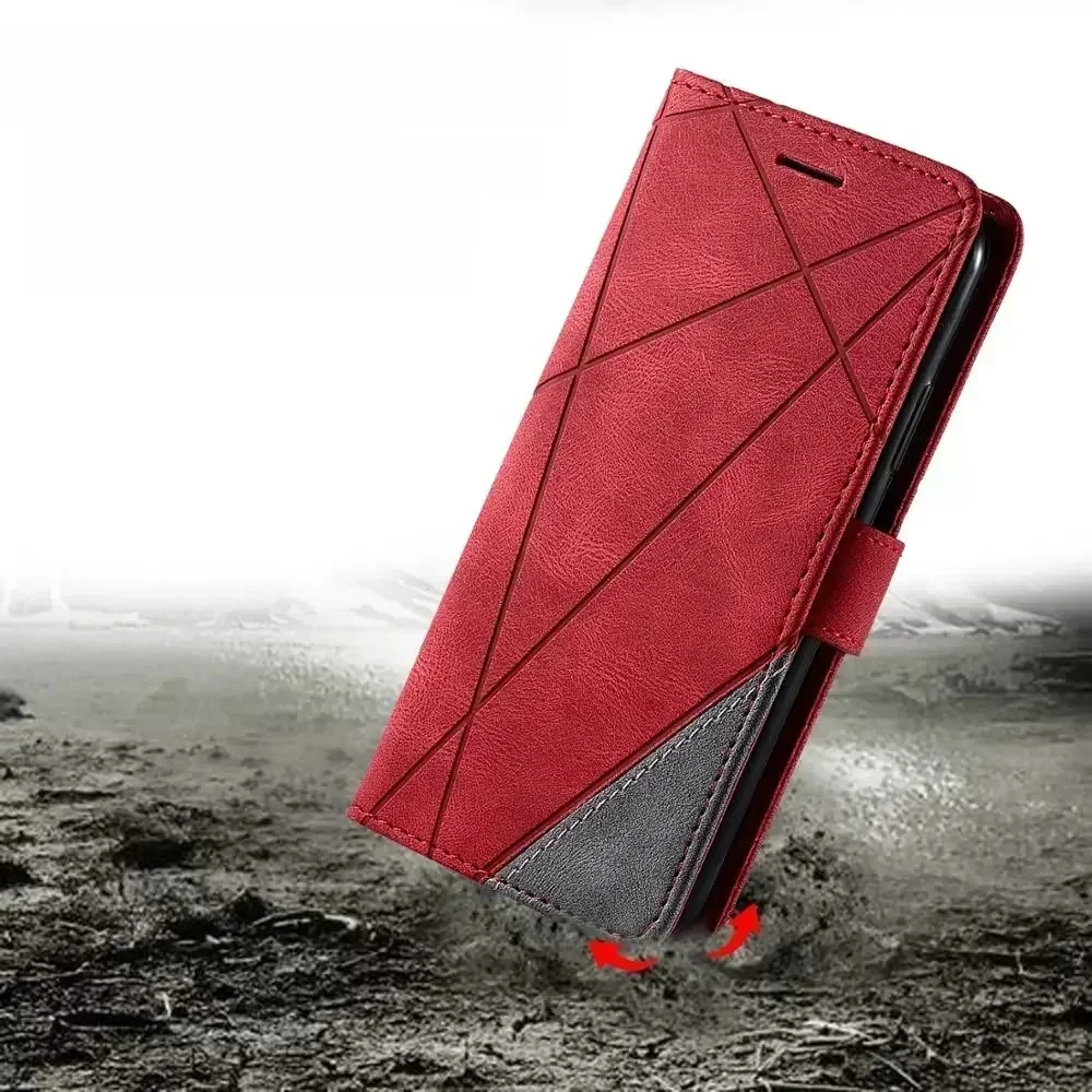 Etui z klapką dla Xiaomi Redmi Note 13 12S 11 10 Pro Redmi Note 7 8T 9 Pro Uchwyt Magnetyczny Skórzany Portfel Gniazda na karty Pokrowiec na torbę — zdjęcie produktu 7