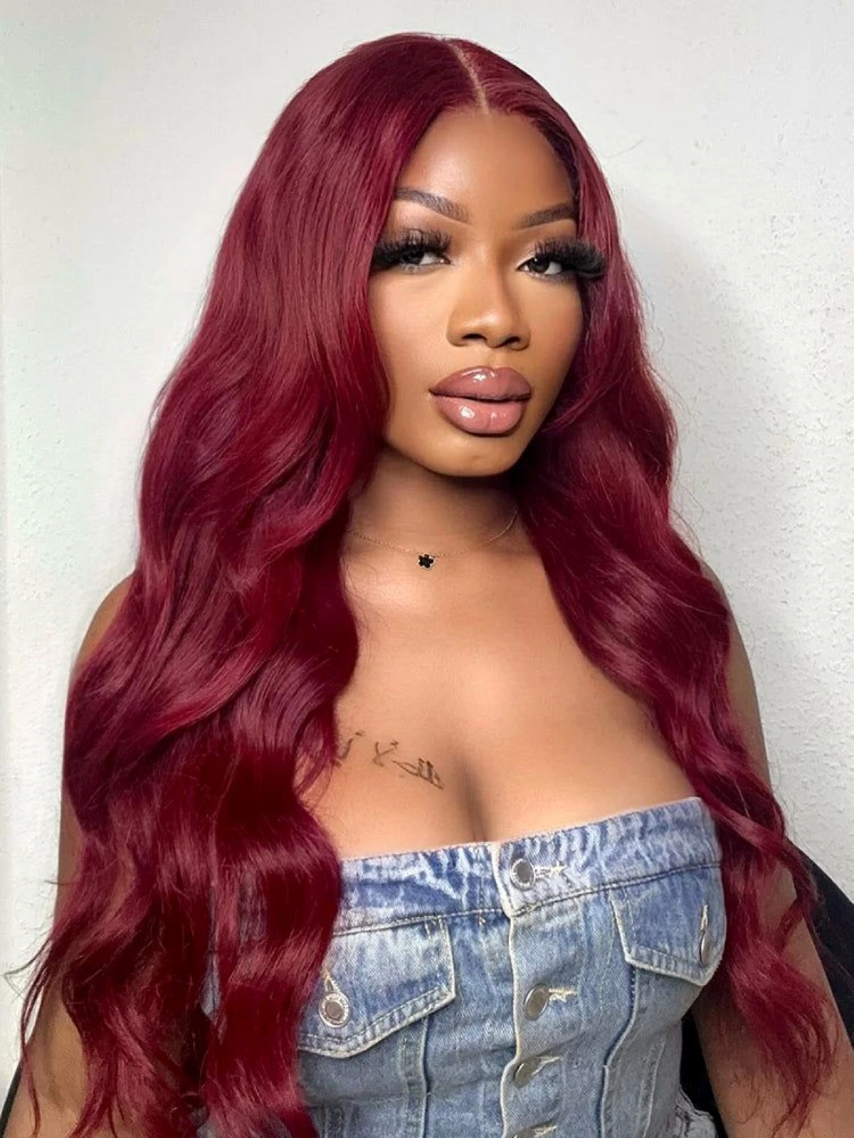 Body Wave Wigs Lace Front Human Hair Wig 99J Burgundy Pre Plucked HD Transparent Lace 13x6 Hd Lace Frontal Wigs For Women Sale